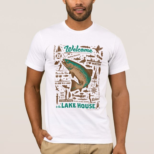 Lake House Pattern T-Shirt (Vorderseite)