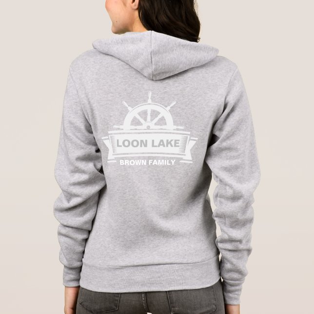 Lake House-Ruderboot Hoodie (Rückseite)