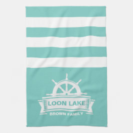 Lake House Vacation Family Geschirrtuch