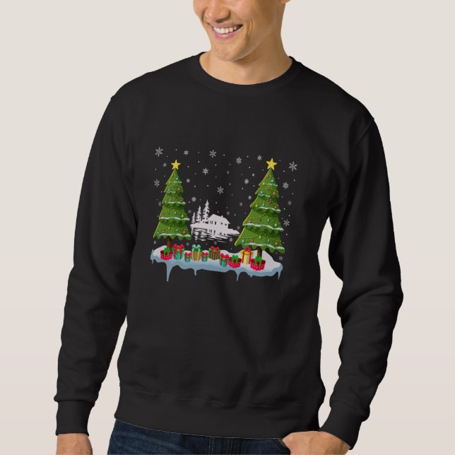 Lake House Xmas Tree Lighting Men Ugly Chris Sweatshirt (Vorderseite)