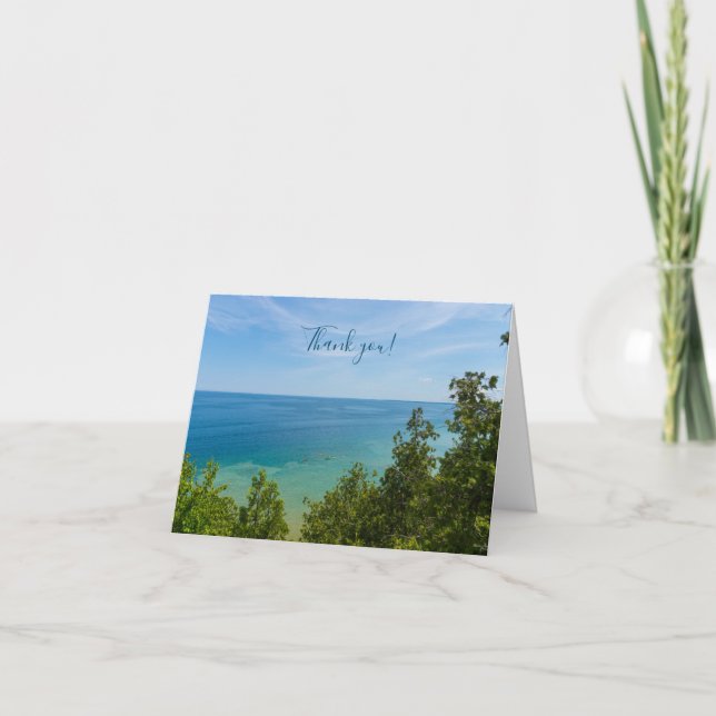 Lake Huron Lookout Dankeschön Card Dankeskarte (Vorderseite)