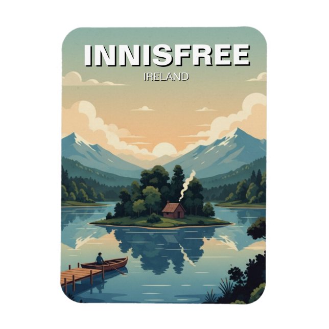 Lake Isle of Innisfree Postkarte Magnet (Vertikal)