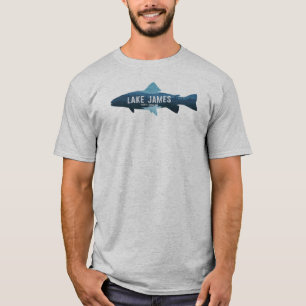 Lake James North Carolina Fisch T-Shirt