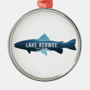 Lake Keowee South Carolina Fische Ornament Aus Metall