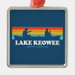 Lake Keowee South Carolina Kanu Ornament Aus Metall