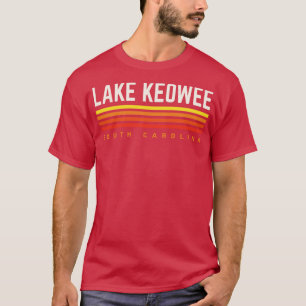 Lake Keowee South olina Retro Vintage Streifen T-Shirt