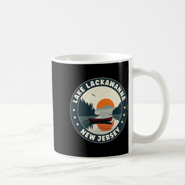 Lake Lackaw New Jersey Sunset T Shirt  Kaffeetasse (Rechts)