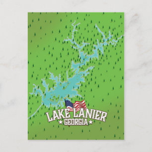 Lake Lanier Georgia Karte