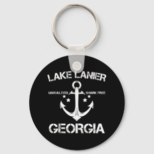 Lake Lanier Georgia Lustiges Angeln Camping Sommer Schlüsselanhänger