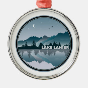 Lake Lanier Georgia Reflection Ornament Aus Metall