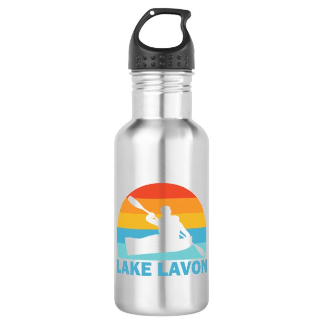 Lake Lavon Texas Kayak Edelstahlflasche (Vorderseite)