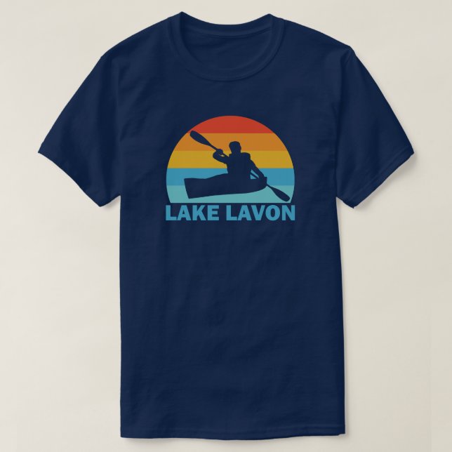 Lake Lavon Texas Kayak T-Shirt (Design vorne)