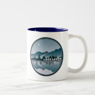 Lake Lavon Texas Reflection Zweifarbige Tasse