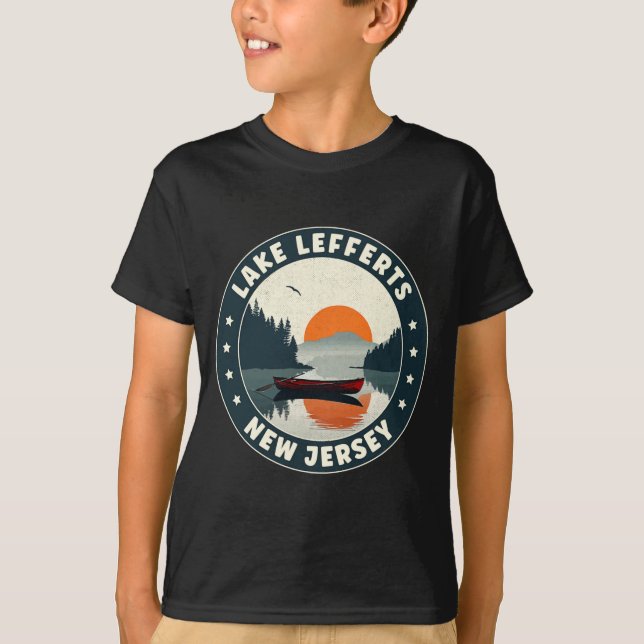 Lake Lefferts New Jersey Sunset T Shirt  (Vorderseite)