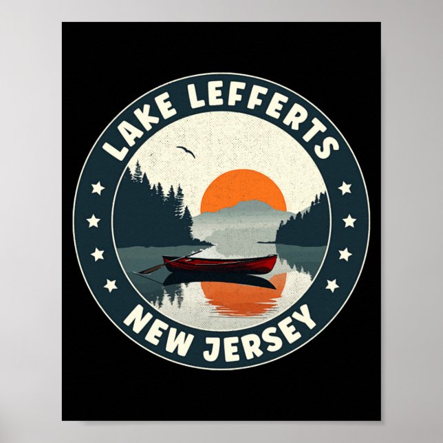 Lake Lefferts New Jersey Sunset T Shirt  Poster (Vorne)