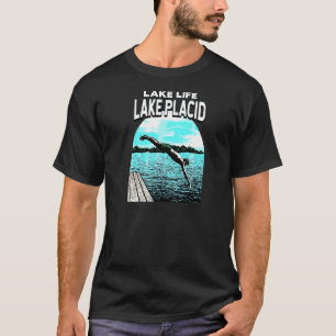 Lake Life Lake Placid Schwimmen New York Swimmer S T-Shirt