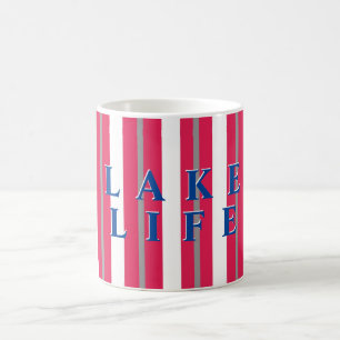 Lake Life Red Strip Kaffeetasse
