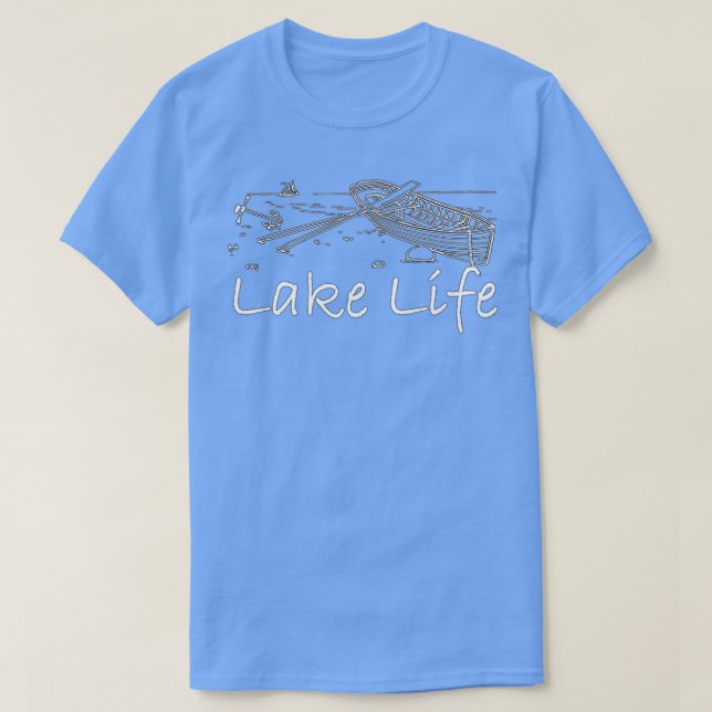 Lake Life Row Boat T-Shirt (Design vorne)
