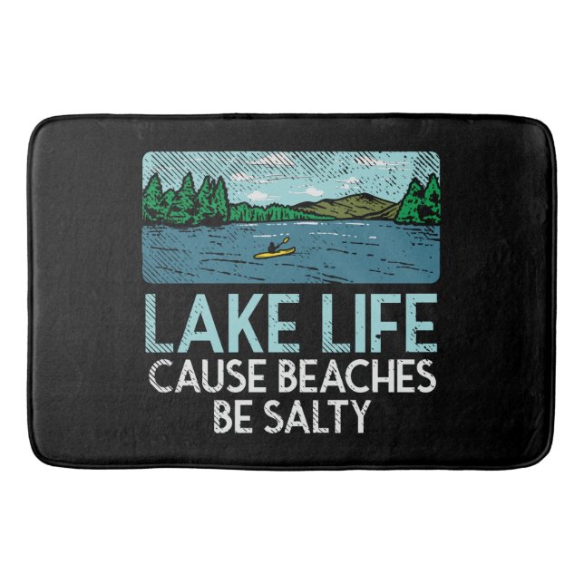 Lake Life Salty Beaches Badematte (Vorderseite)
