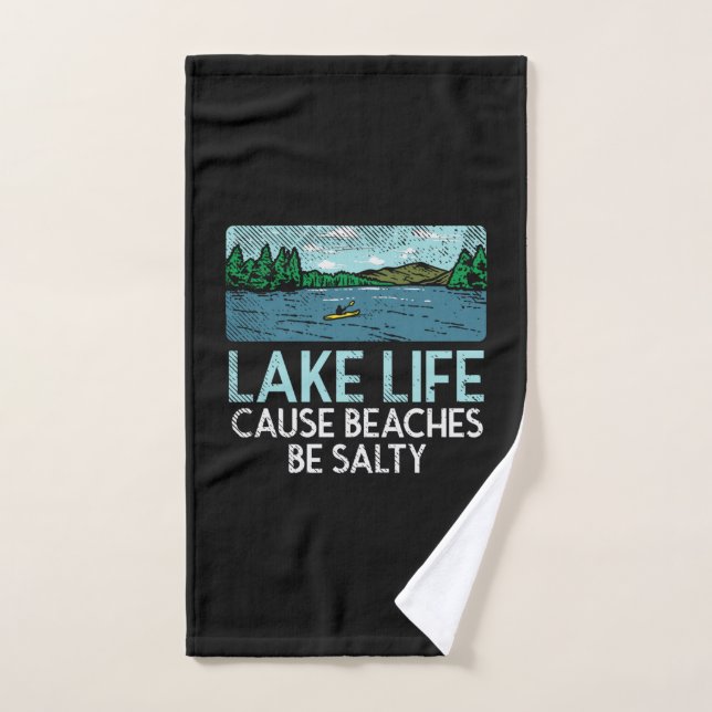 Lake Life Salty Beaches Handtuch (Handtuch)