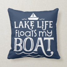 Lake Life schwimmt mein Boot Blue