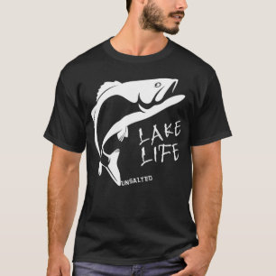 Lake Life ungesalzen Bass Front NO salz No Sharks  T-Shirt