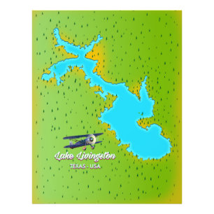 Lake Livingston Texas Map Fotodruck