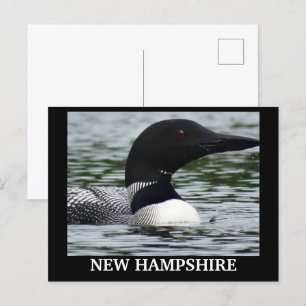 Lake Loon nahes Foto Postkarte