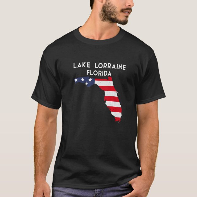 Lake Lorraine Florida USA Staat America Travel Flo T-Shirt (Vorderseite)