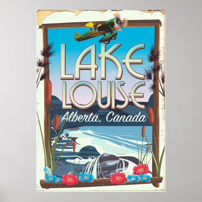 Lake Louise, Alberta Canada Reiseplakat Poster (Vorne)