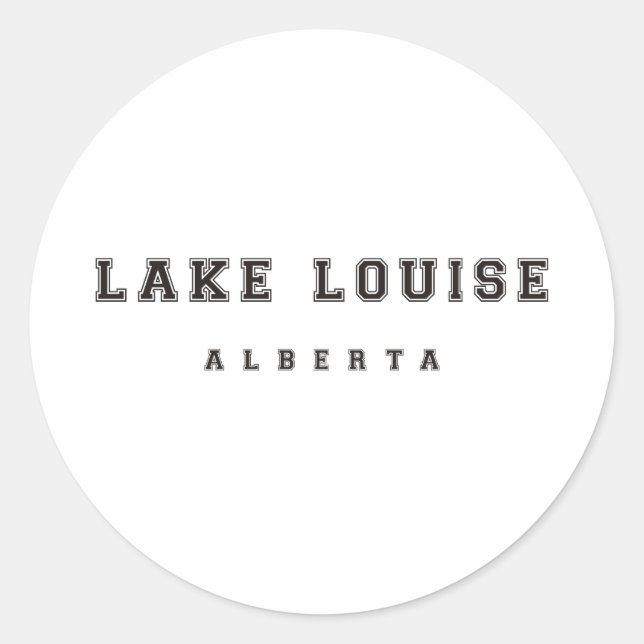 Lake Louise Alberta Canada Runder Aufkleber (Vorderseite)