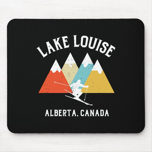 Lake Louise Alberta Canada Ski Vacation Souvenir Mousepad (Vorne)