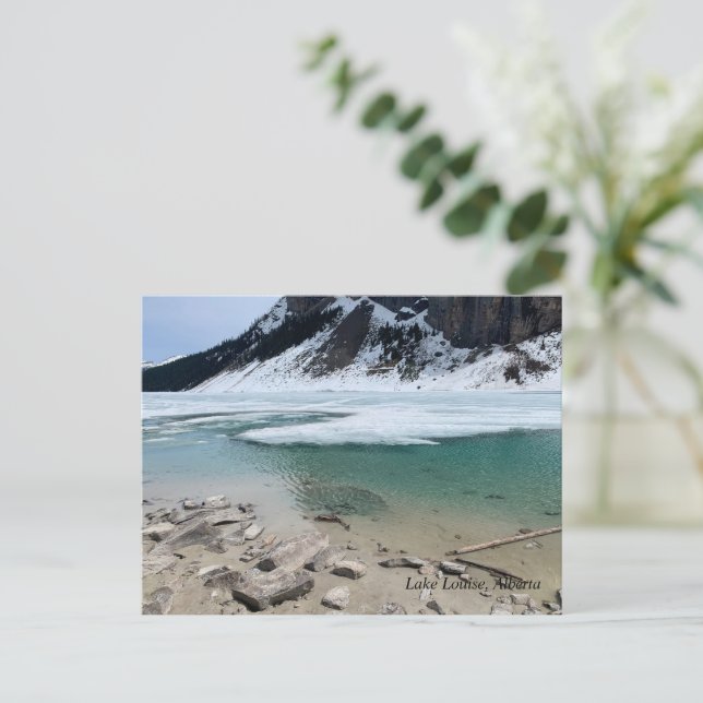Lake Louise, Alberta Canadian Rockies Postkarte (Stehend Vorderseite)