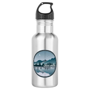 Lake Louise Alberta Reflection Edelstahlflasche