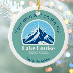 Lake Louise Banff Alberta Kanada Blaue Berge Keramik Ornament