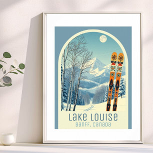 Lake Louise Banff Alberta Kanada Skiplakat Poster