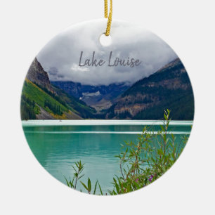 Lake Louise Banff Canadian Rockies Reisen Keramik Ornament