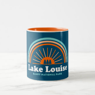 Lake Louise Banff National Park Rainbow Zweifarbige Tasse