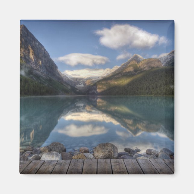 Lake Louise bei Sonnenaufgang, Banff National Park Magnet (Vorne)