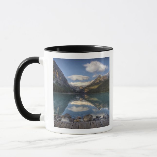 Lake Louise bei Sonnenaufgang, Banff National Park Tasse (Links)