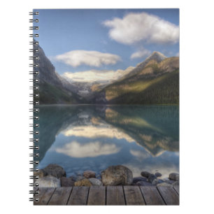 Lake Louise bei Sonnenaufgang, Banff-Nationalpark, Notizblock
