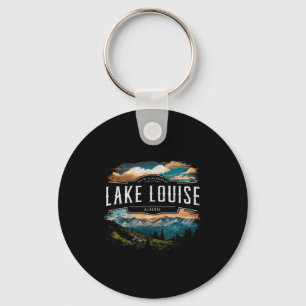 Lake Louise Berge Alberta Wandern Outdoor Vint Schlüsselanhänger