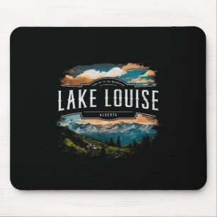 Lake Louise Berge Alberta Wandern Outdoor Vintage Mousepad