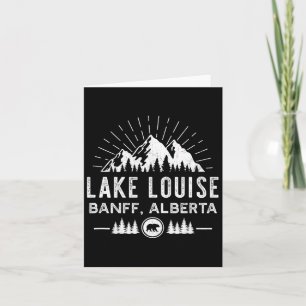 Lake Louise California - Bergwandern Kanufahren Karte