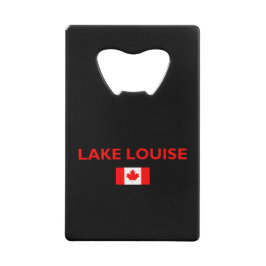 Lake Louise Canada Canadian Flag Dark Color Geldbeutel Flaschenöffner