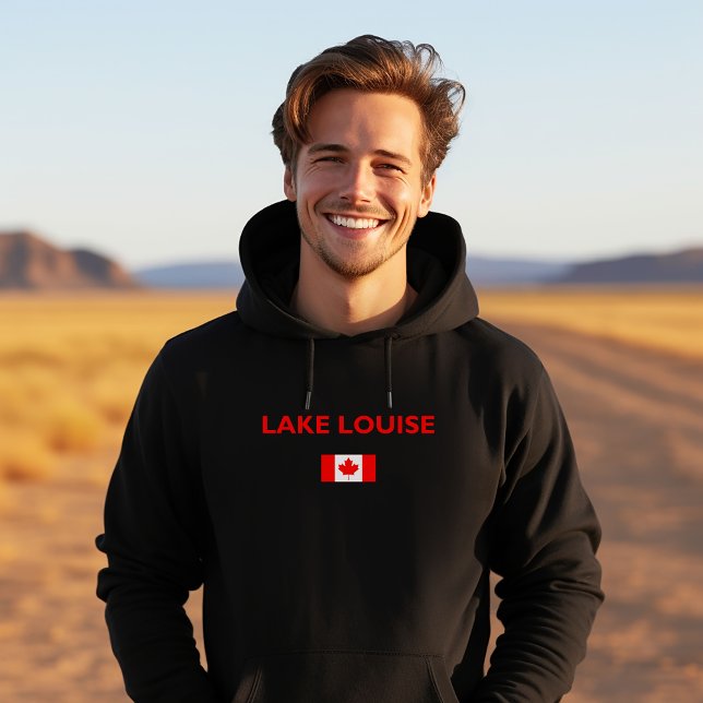 Lake Louise Canada Canadian Flag Dark Color Hoodie (Von Creator hochgeladen)