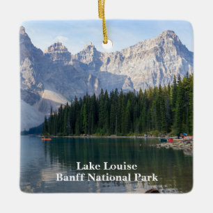 Lake Louise in Banff Canada Keramikornament
