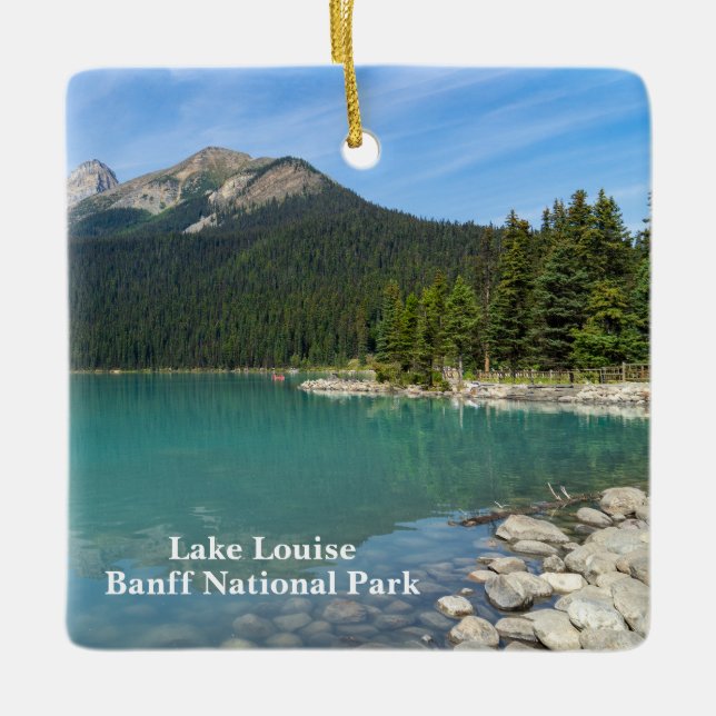 Lake Louise in Banff Canada Keramikornament (Vorderseite)