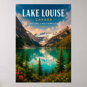 🏞️ Lake Louise Kanada Alpine See Wohnkultur Poster