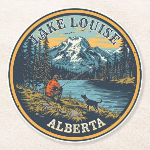 Lake Louise Kanada Reise Geschenk Banff Nationalpa Runder Pappuntersetzer